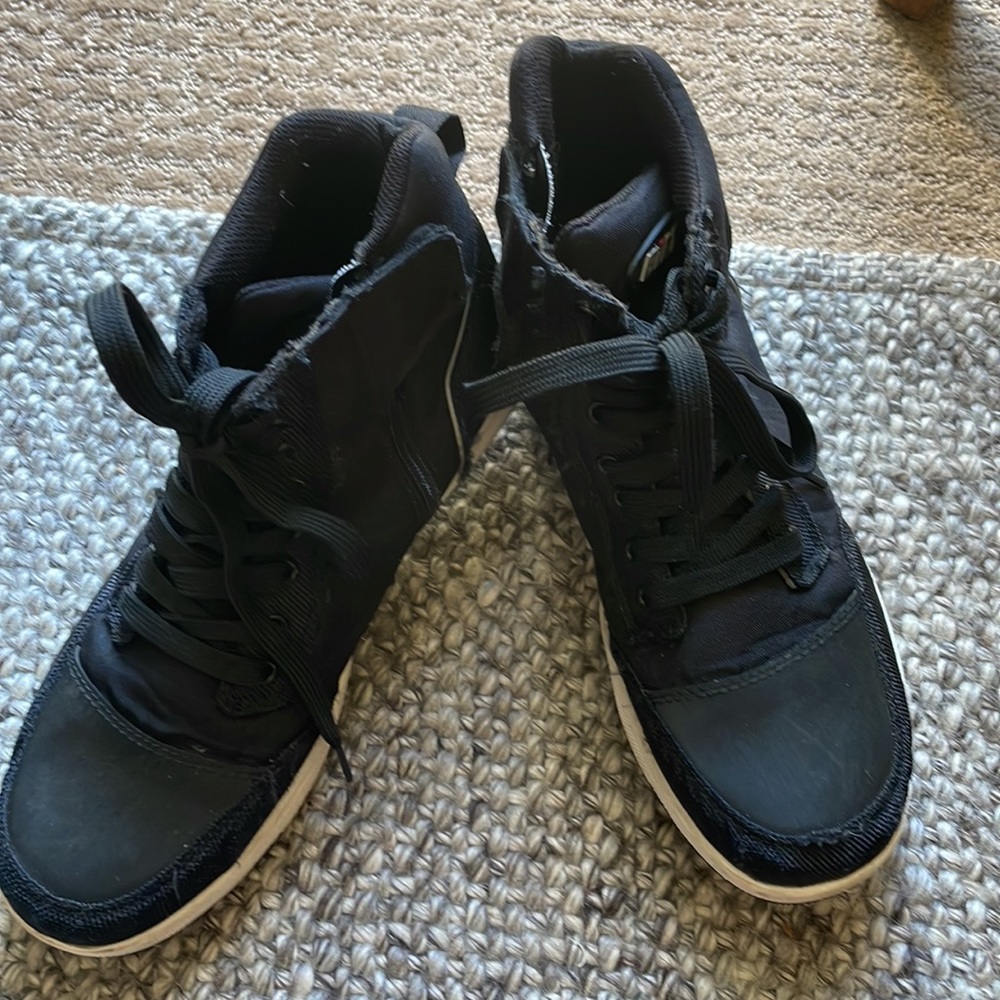 Black High-Top Sneakers